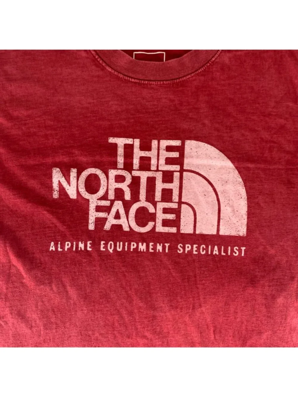 The North Face Red Short Sleeve Crewneck Shirt Mens Large